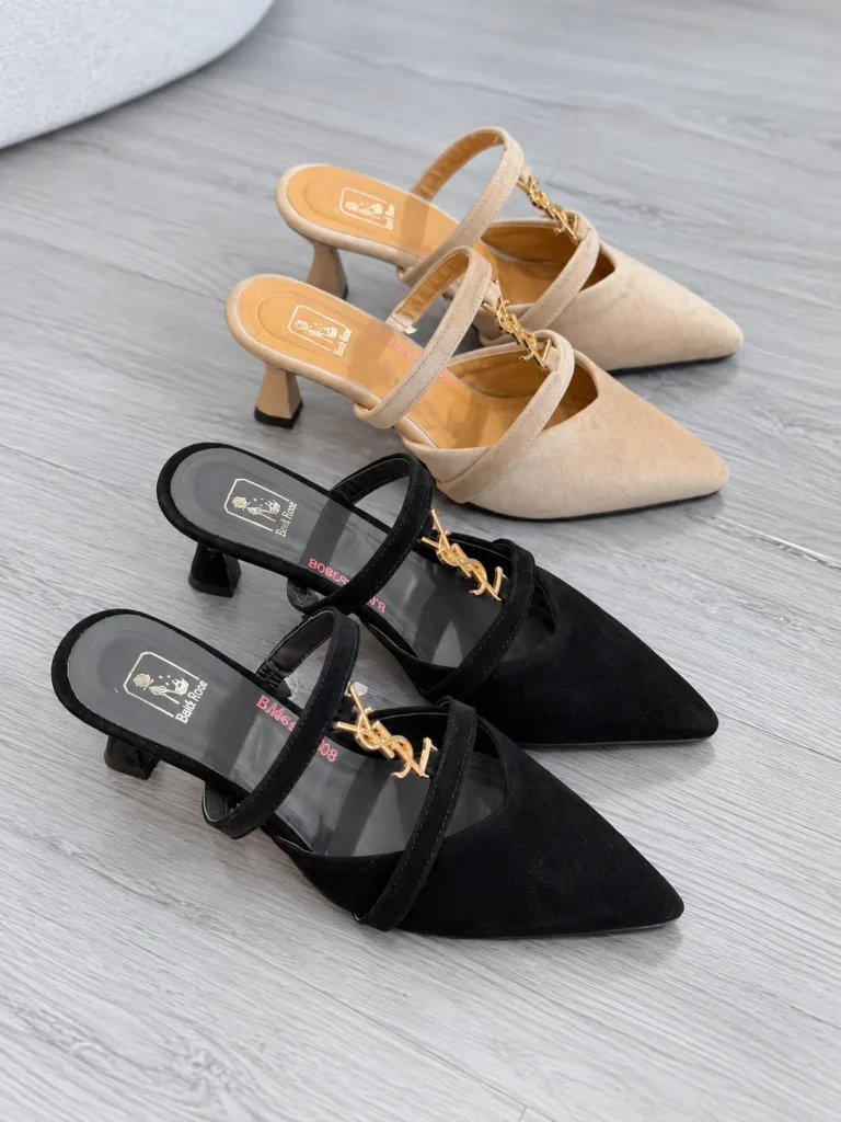 صندل پاشنه جلوبسته ۵ سانتی ysl