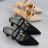 صندل پاشنه جلوبسته ۵ سانتی ysl